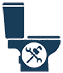 toilet water leak Toilet Repair Icon
